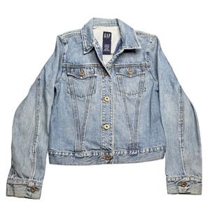 GAP Kids Denim Jacket 100% Cotton XXL‎ 14-16 Light Wash Classic Jean Jacket